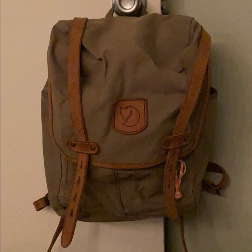 Fjallraven Olive Green Backpack